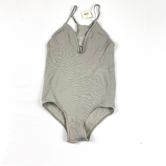 Free People Tops - NEW Free People Intimately Bodysuit Plunge Deep V